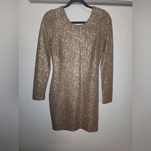 Gold party dress